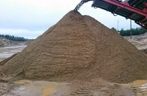 песок строительный фото